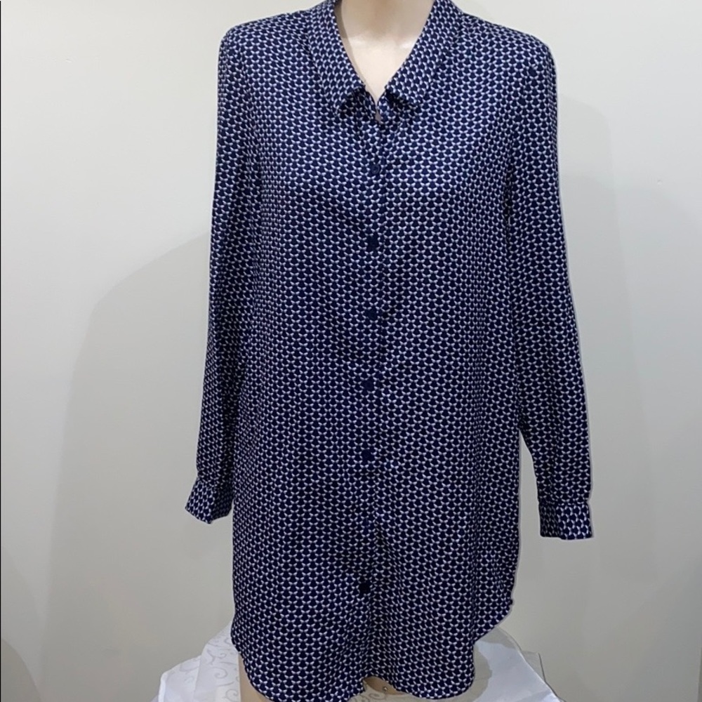 UO cope oversized long button down dress small